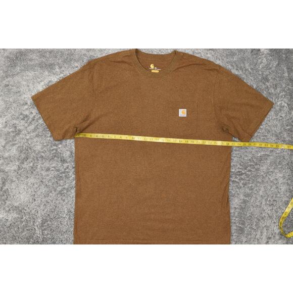 Carhartt Men's 2XL Brown Cotton T-Shirt Short Sleeve Solid Original Fit - Picture 7 of 7
